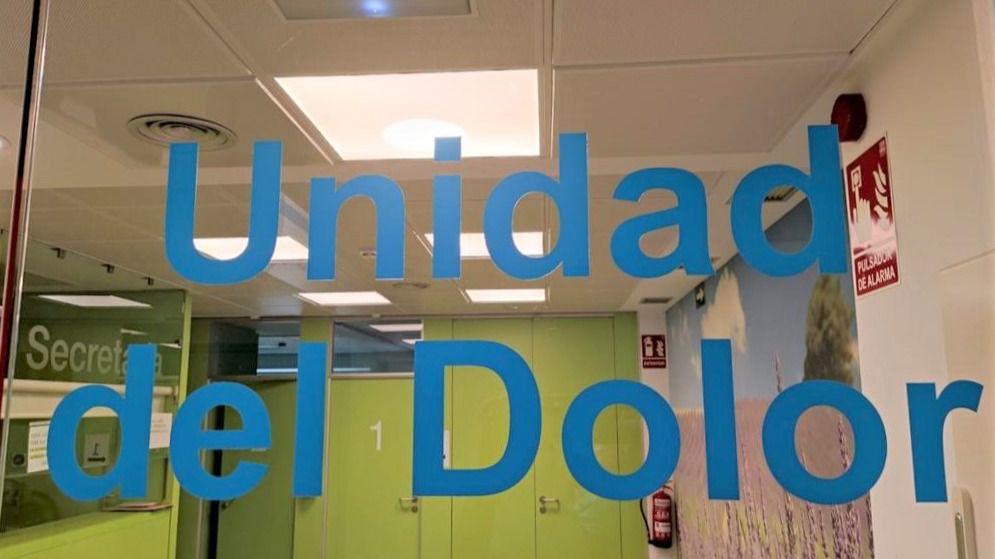 Rótulo de la unidad de dolor.