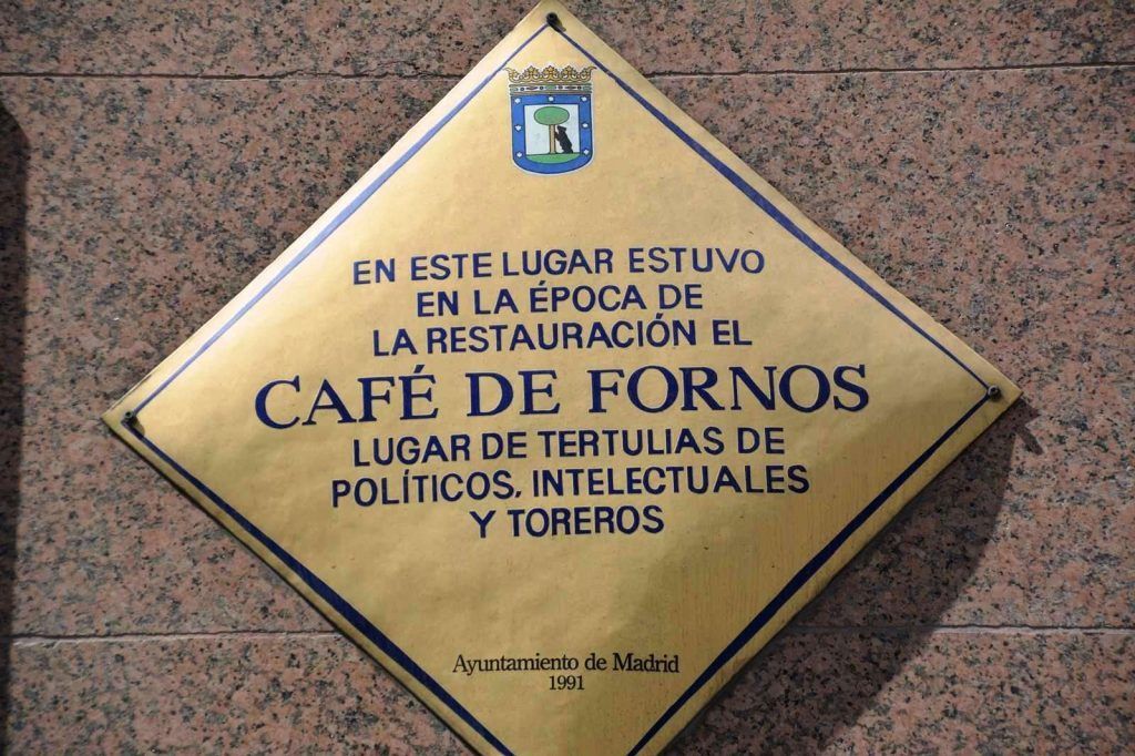 Placa que recuerda el pasado literario de este enclave. Foto: Ayuntamiento de Madrid