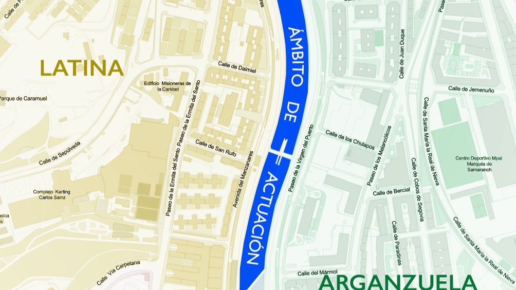 Tramo que Cibeles iluminará el próximo año