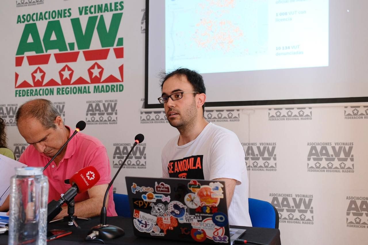 Juan Luis Cano, autor del gráfico de pisos ilegales. Foto: María Vera (Road Experience Audiovisual)