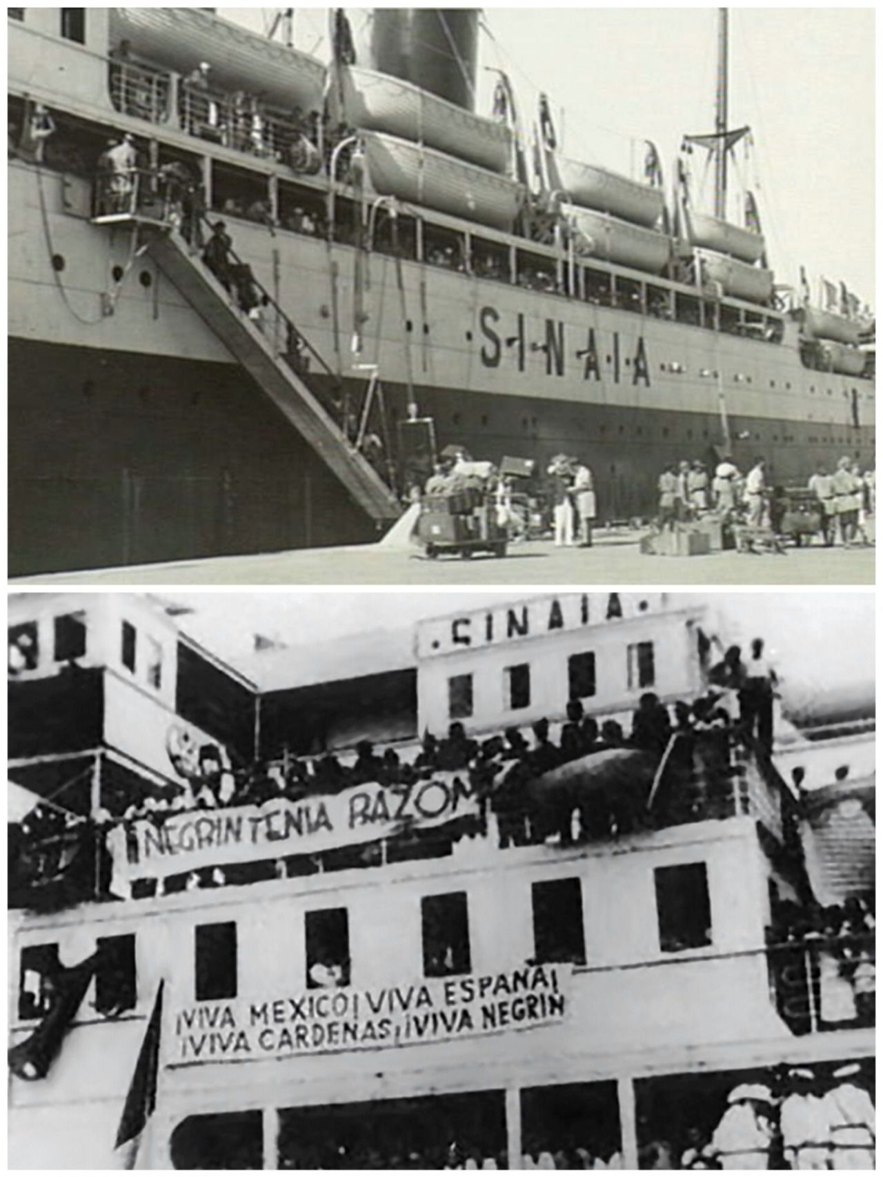 La Sinaia en el puerto de Veracruz