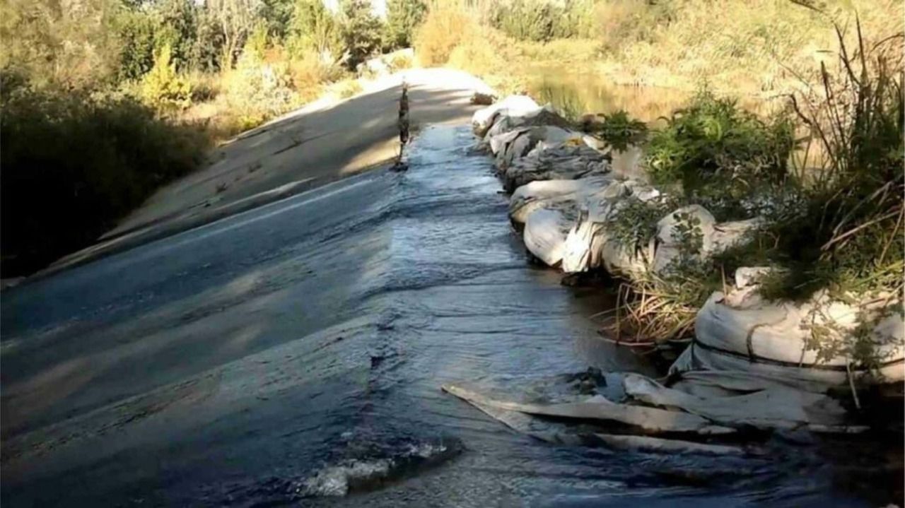Azud abandonado en el río Henares, a su paso por Mejorada del Campo (Foto: Ecologistas en Acción)