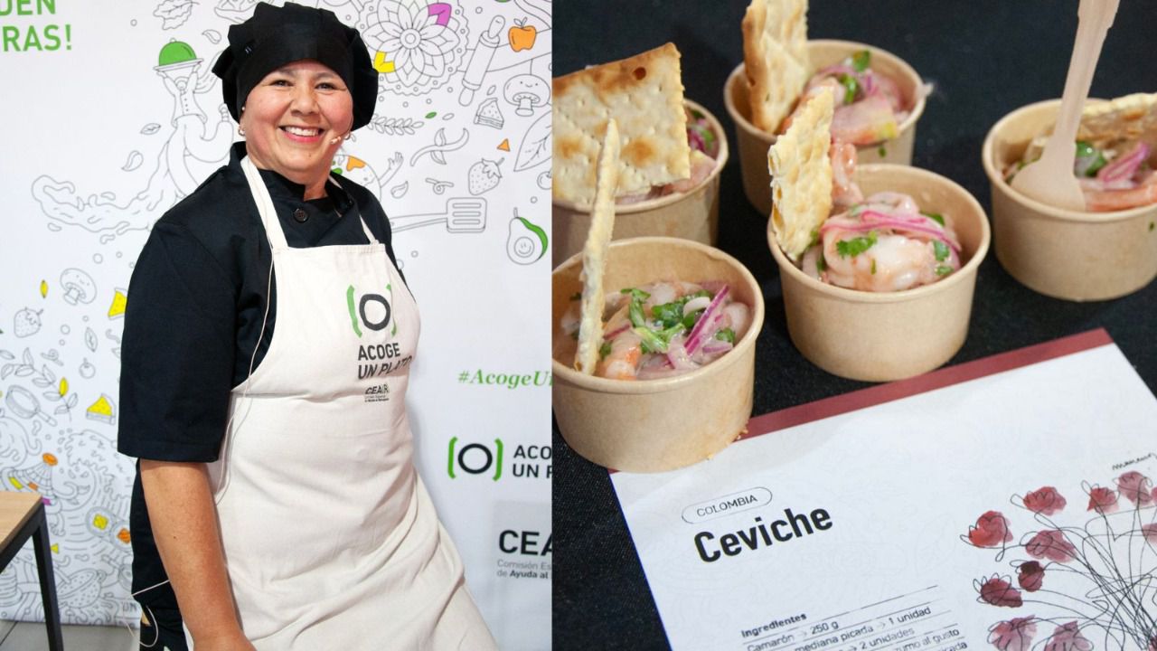 Patricia Vargas y su ceviche. Foto: CEAR