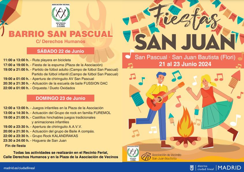 Programación Fiestas de San Juan en Ciudad Lineal (Foto: Ayuntamiento de Madrid)