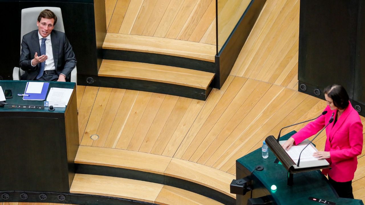 Almeida y Reyes Maroto han protagonizado los momentos más tensos en los últimos plenos. Foto: Ayuntamiento de Madrid