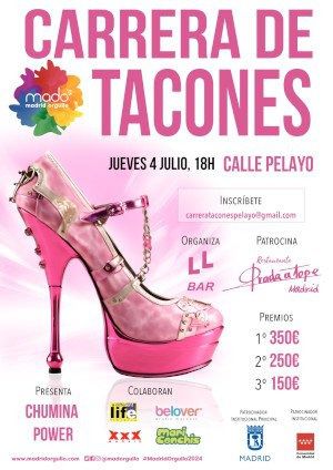 Cartel 'Carrera de tacones'