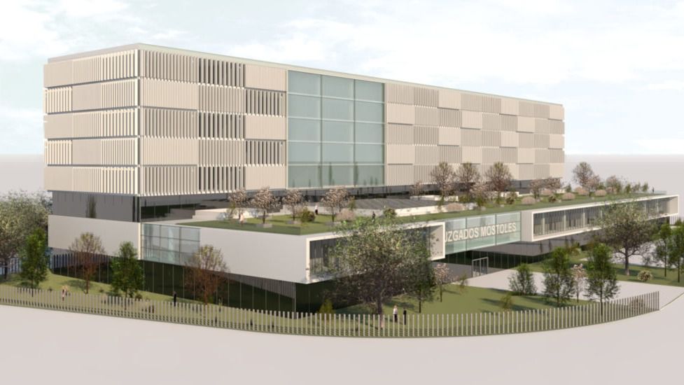 Imagen de cómo quedará el Palacio de la Justicia de Móstoles. Foto: Efebearquitectura