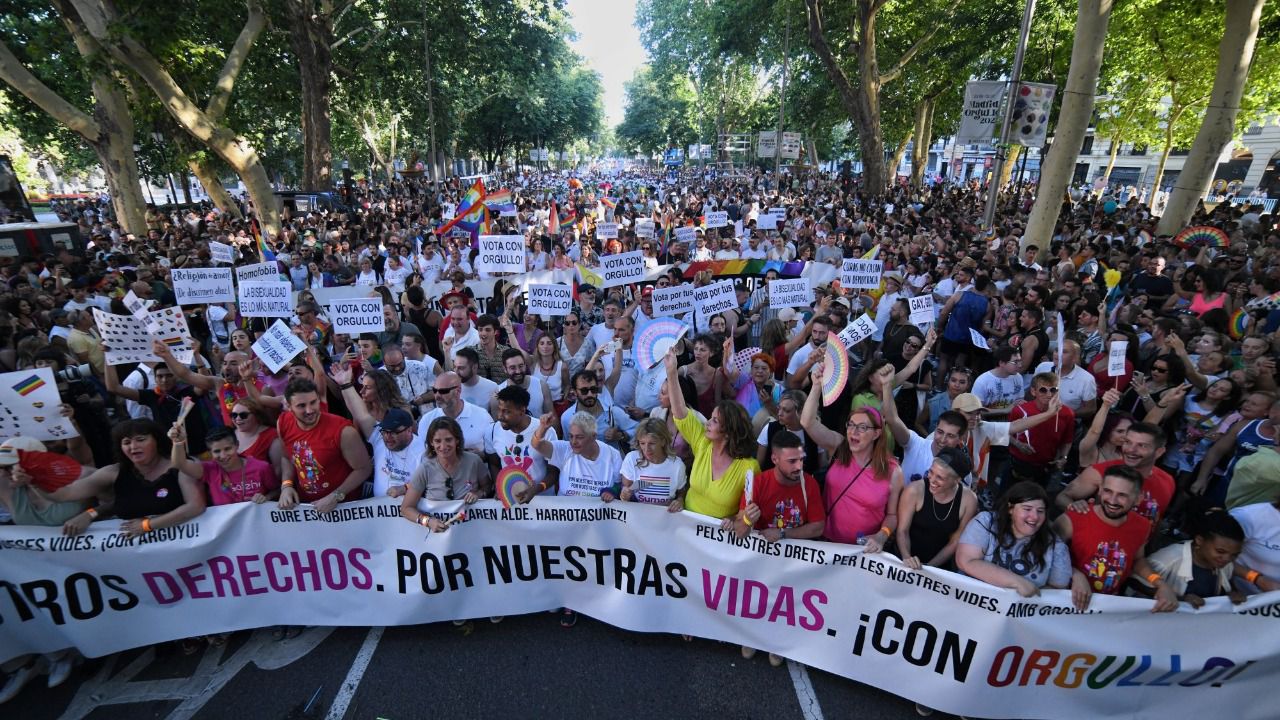 Marcha del Orgullo 2023. Foto: Fernando Sánchez - Europa Press