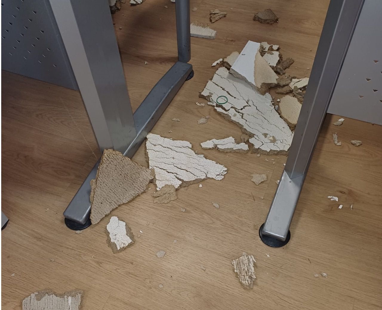 Desprendimiento de techos en los juzgados de Plaza de Castilla