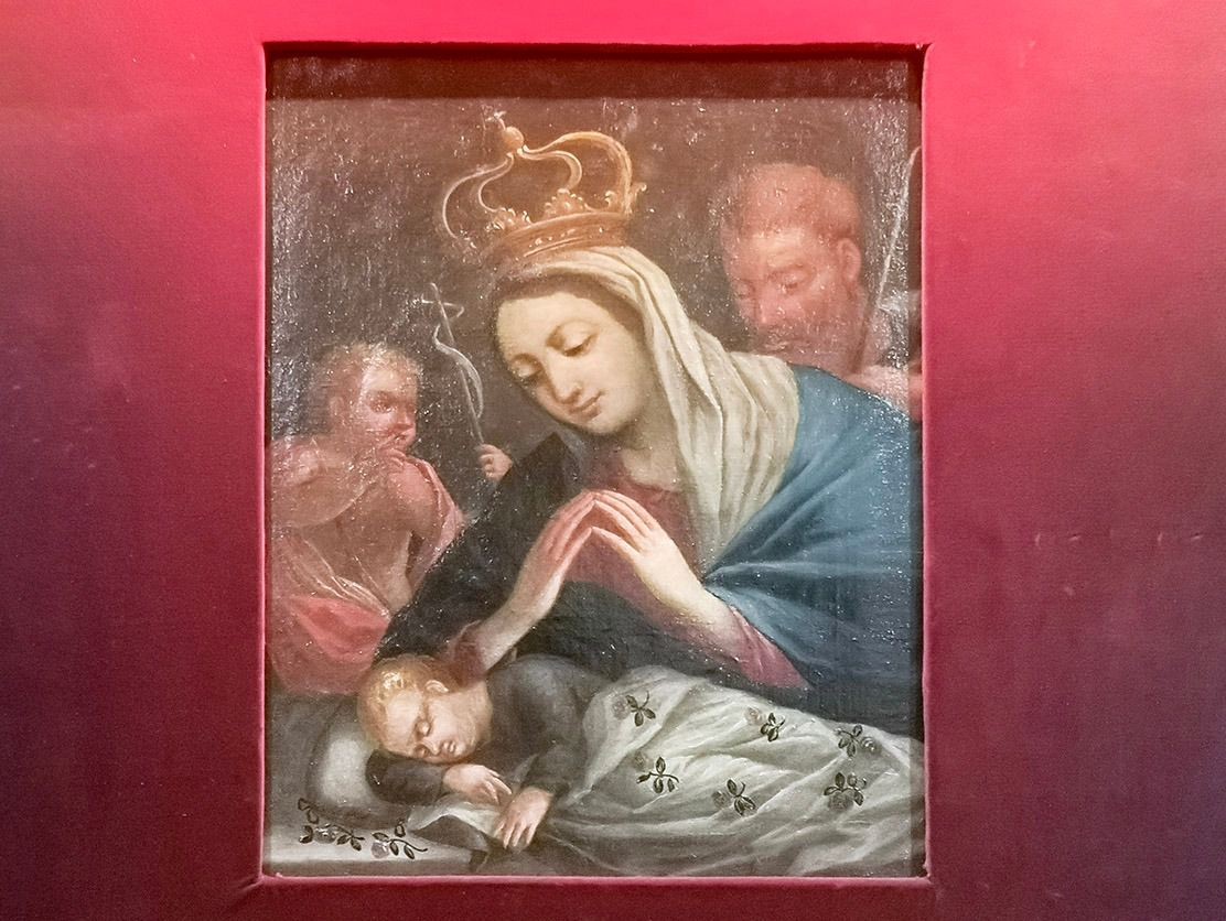  Lienzo de la Virgen de la Novena, custodiado en la Cofradía (Foto: Antonio Castro)