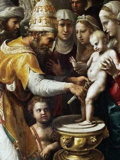 Circuncisión de Giulio Romano en el Museo del Louvre