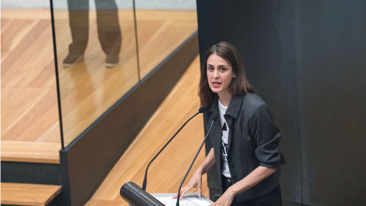 Rita Maestre desde el atril del Salón de Plenos de Cibeles (Foto: Europa Press)
