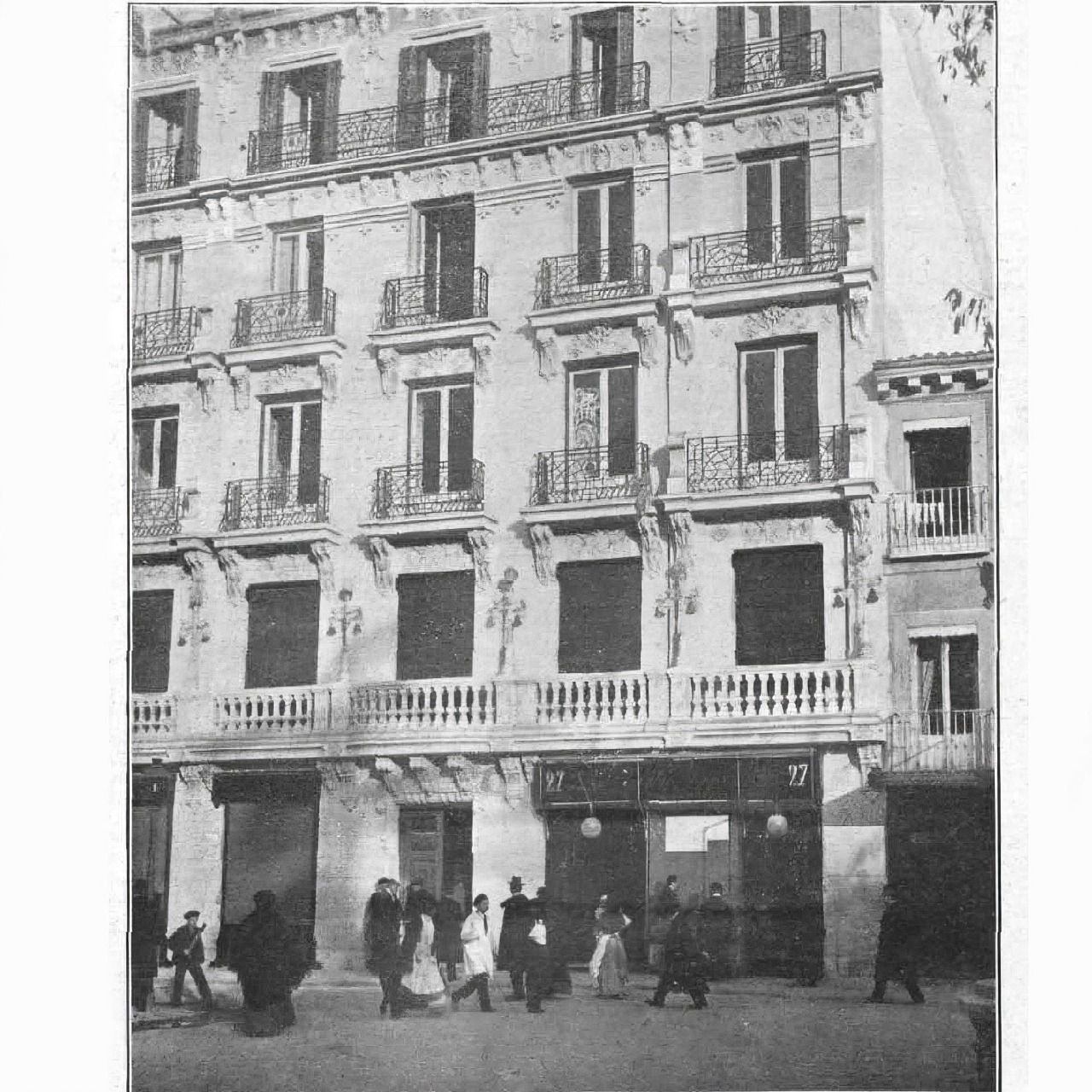 La casa del actor en la plaza de Santa Ana