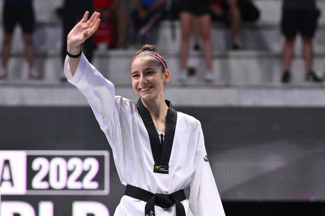 Adriana Cerezo, durante la celebración de un combate.