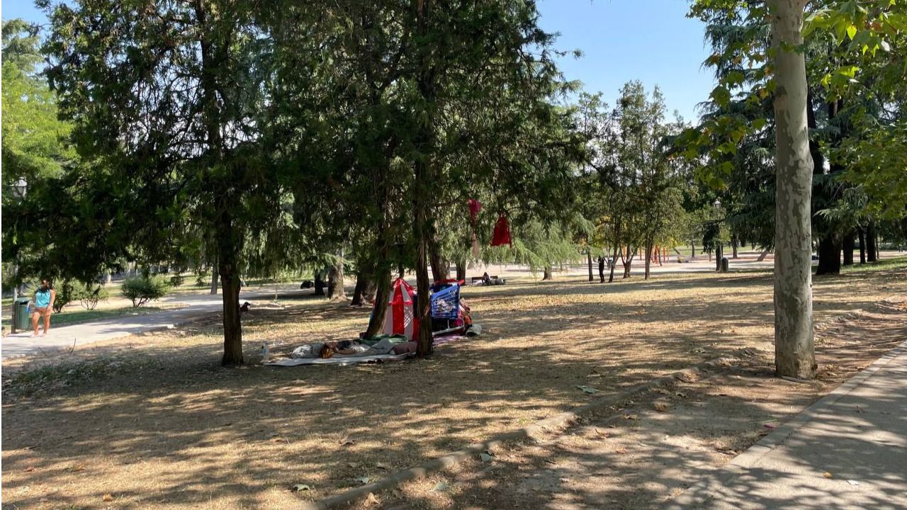 Son varios los puntos del parque donde se ven enseres abandonados. Foto: MDO
