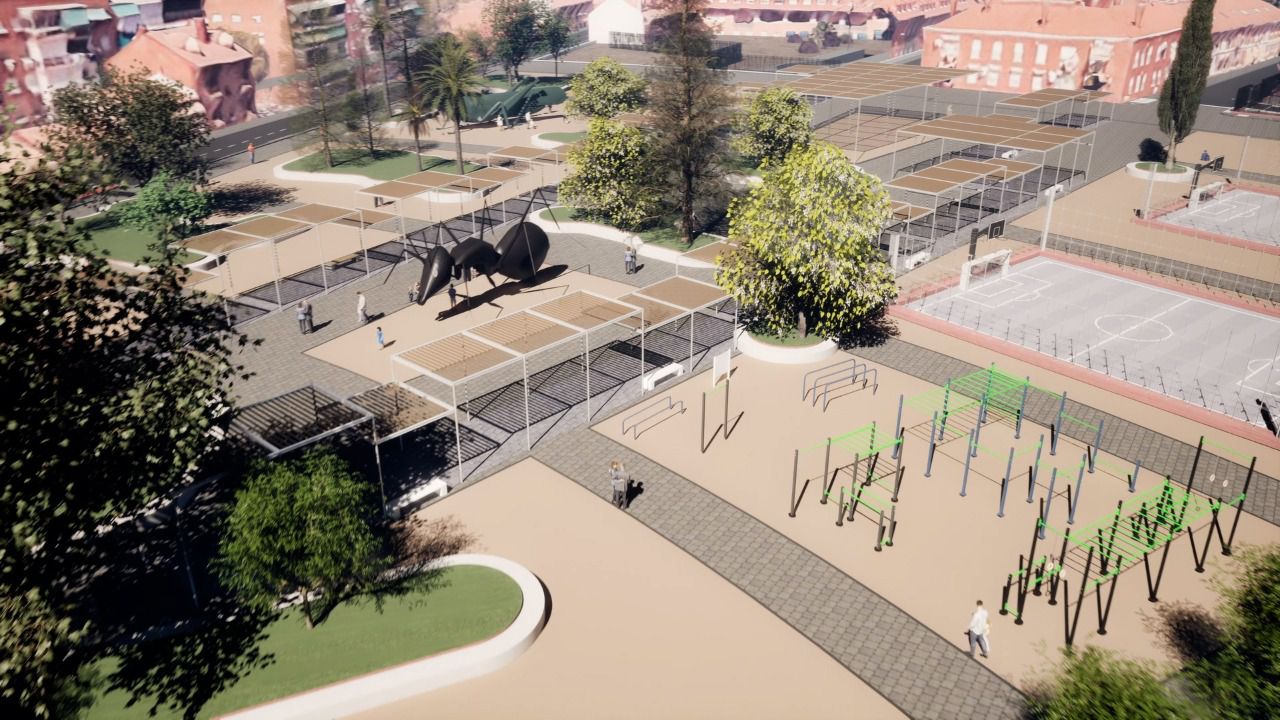 Simulación del nuevo parque en San Fernando de Henares (Foto: Comunidad de Madrid)