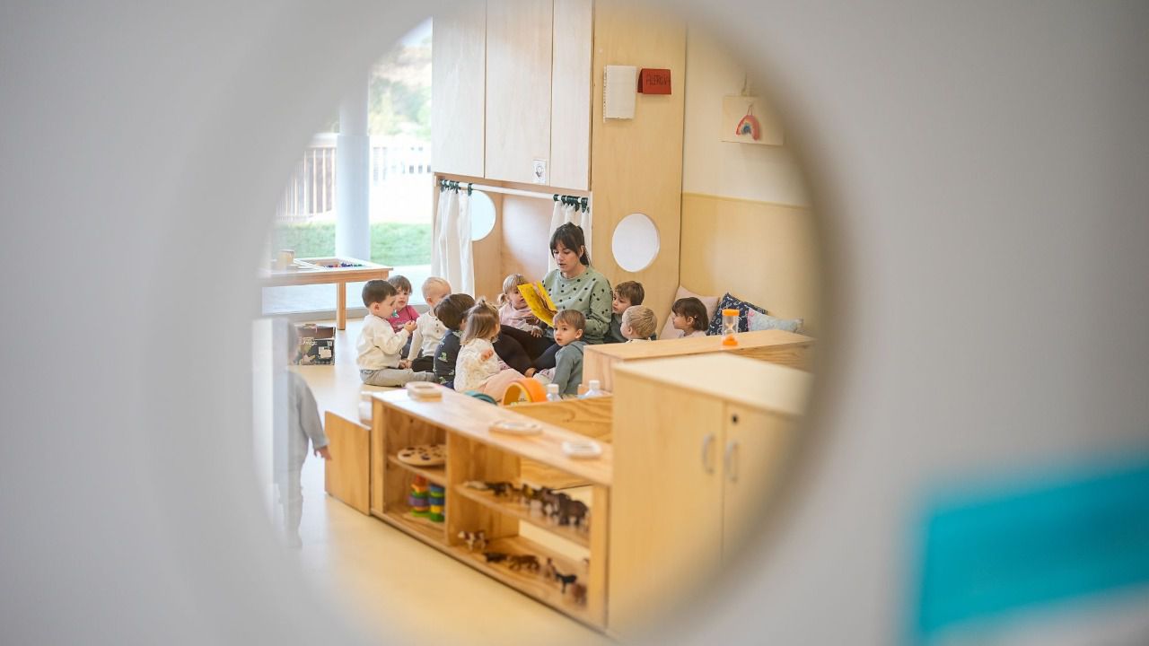 Niños en la escuela infantil Muñeco de Nieve en el Cañaveral. Foto: Ayuntamiento de Madrid