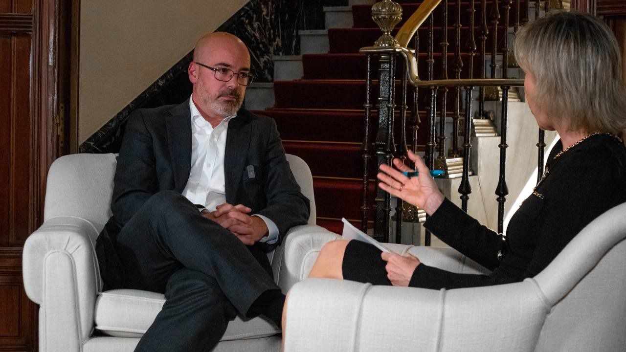 Francisco Martín, en un momento de la entrevista