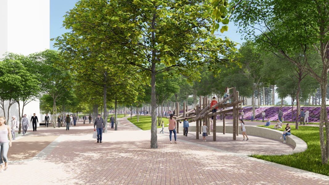 Imagen del futuro parque central (Foto: Crea Madrid Nuevo Norte)