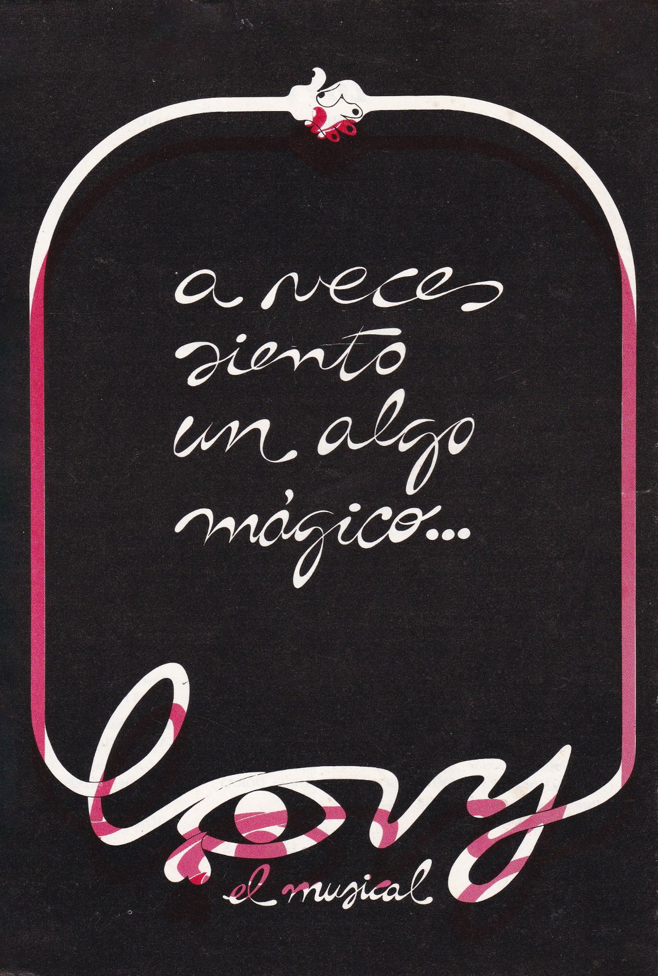 Programa del musical Lovy. 1980