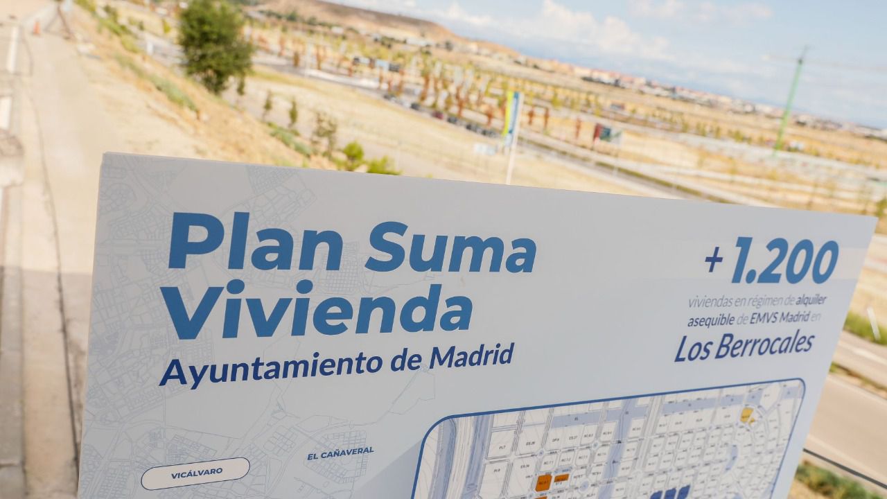 Plano del Plan Suma presentado por Almeida. Foto: Ayuntamiento de Madrid