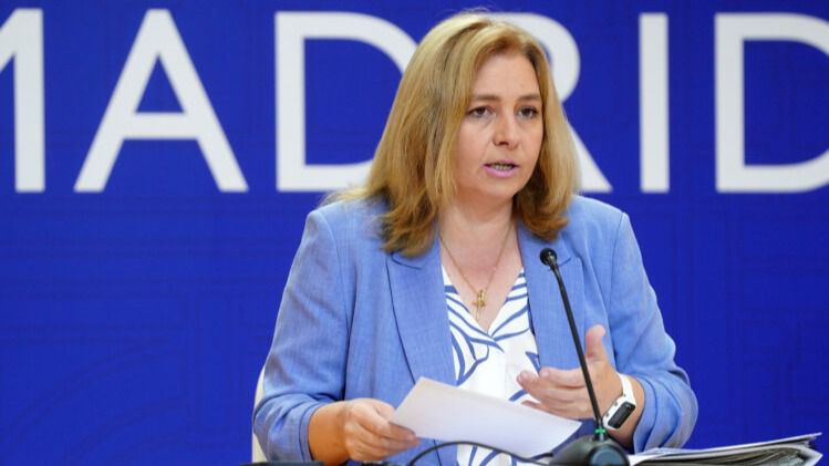 La vicealcaldesa y portavoz, Inma Sanz, en rueda de prensa. Foto: Ayuntamiento de Madrid