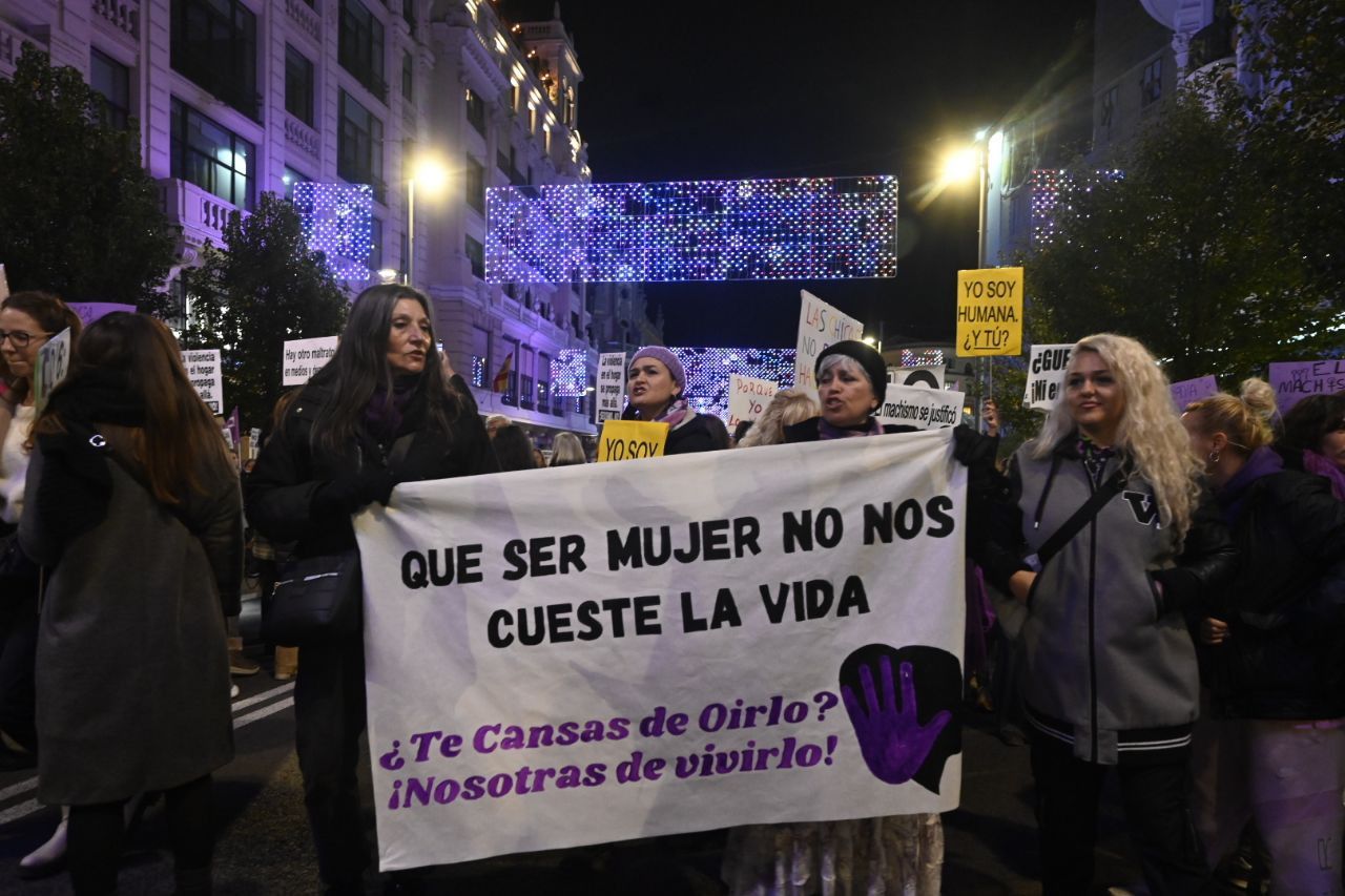 Imagen de una manifestación del 25N.