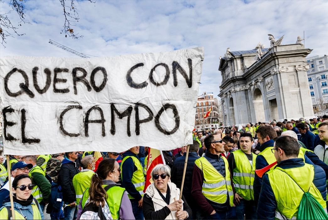 Tractorada del 21 de febrero (Foto: Carlos Luján/E.P.)