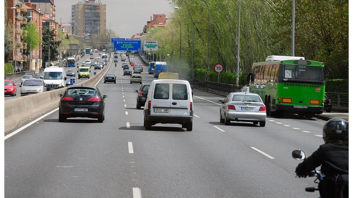 La A-5 antes del Paseo de Extremadura. Foto: Kike Rincón 