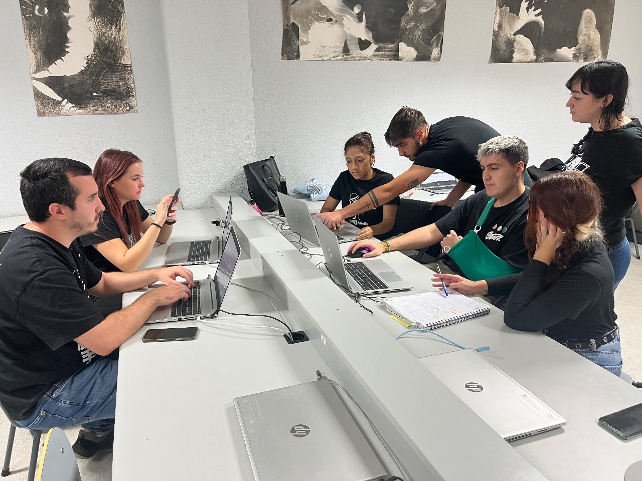 Equipo de producción del festival (Foto: IES Luis Buñuel)