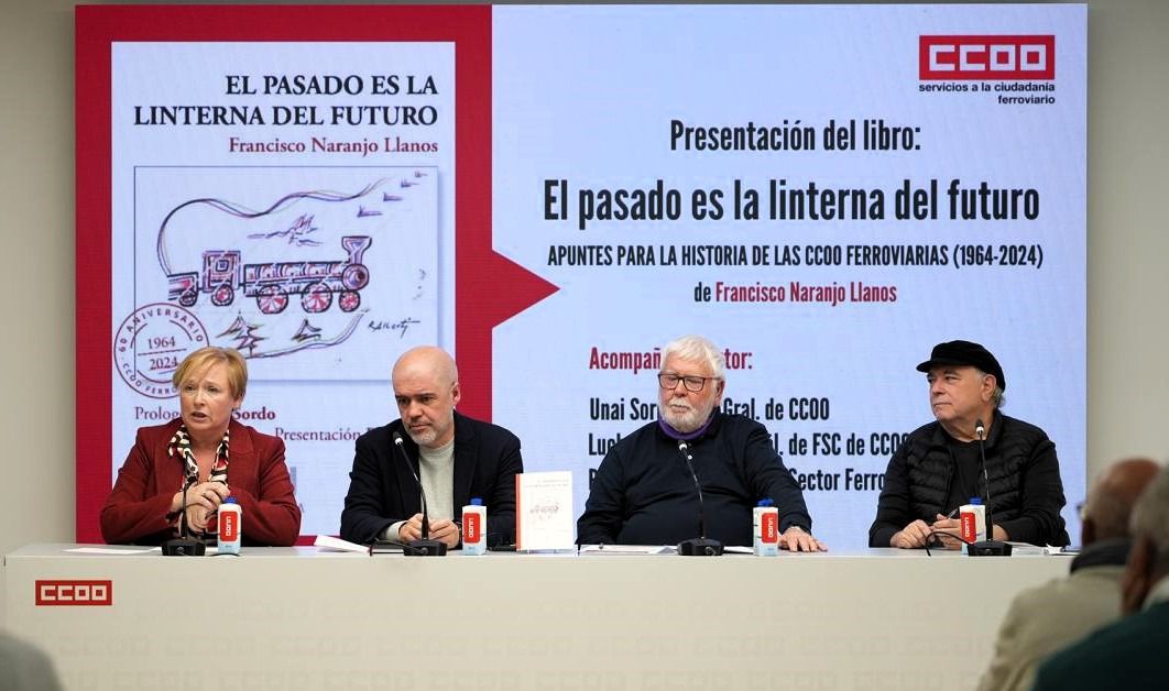 De izquierda a derecha, Pepa Paez, Unai Sordo, Paco Naranjo y Rikardo Gonzalez (Foto: CCOO)