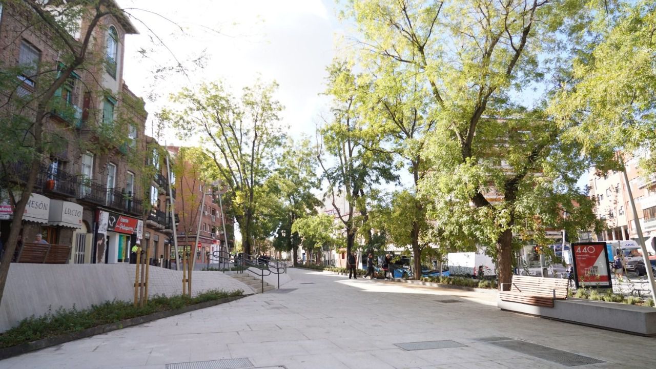 Plaza Eugenia de Montijo, en el corazón del casco antiguo. Foto: Ayuntamiento de Madrid