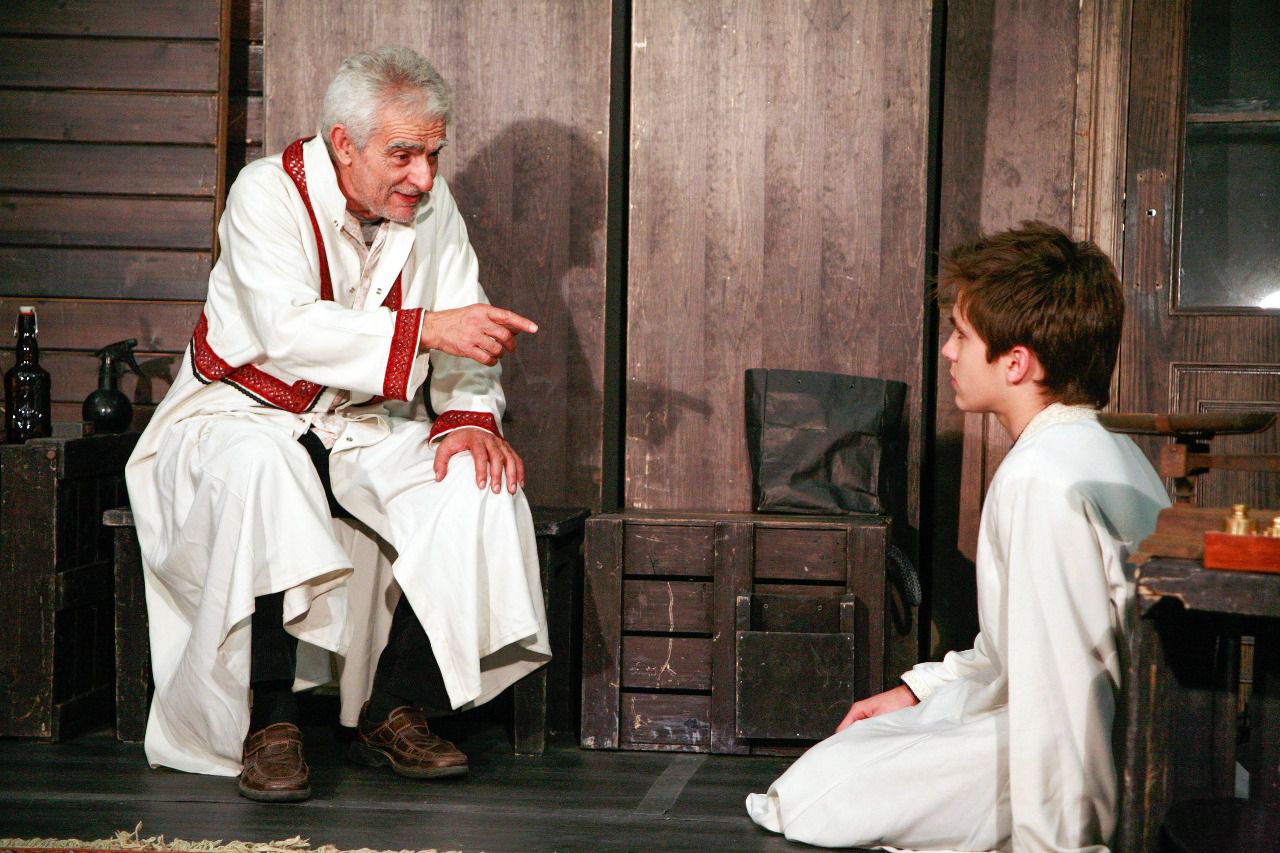 Juan Margallo y Ricardo Gómez en El señor Ibrahim y las flores del Corán. Foto Antonio Castro