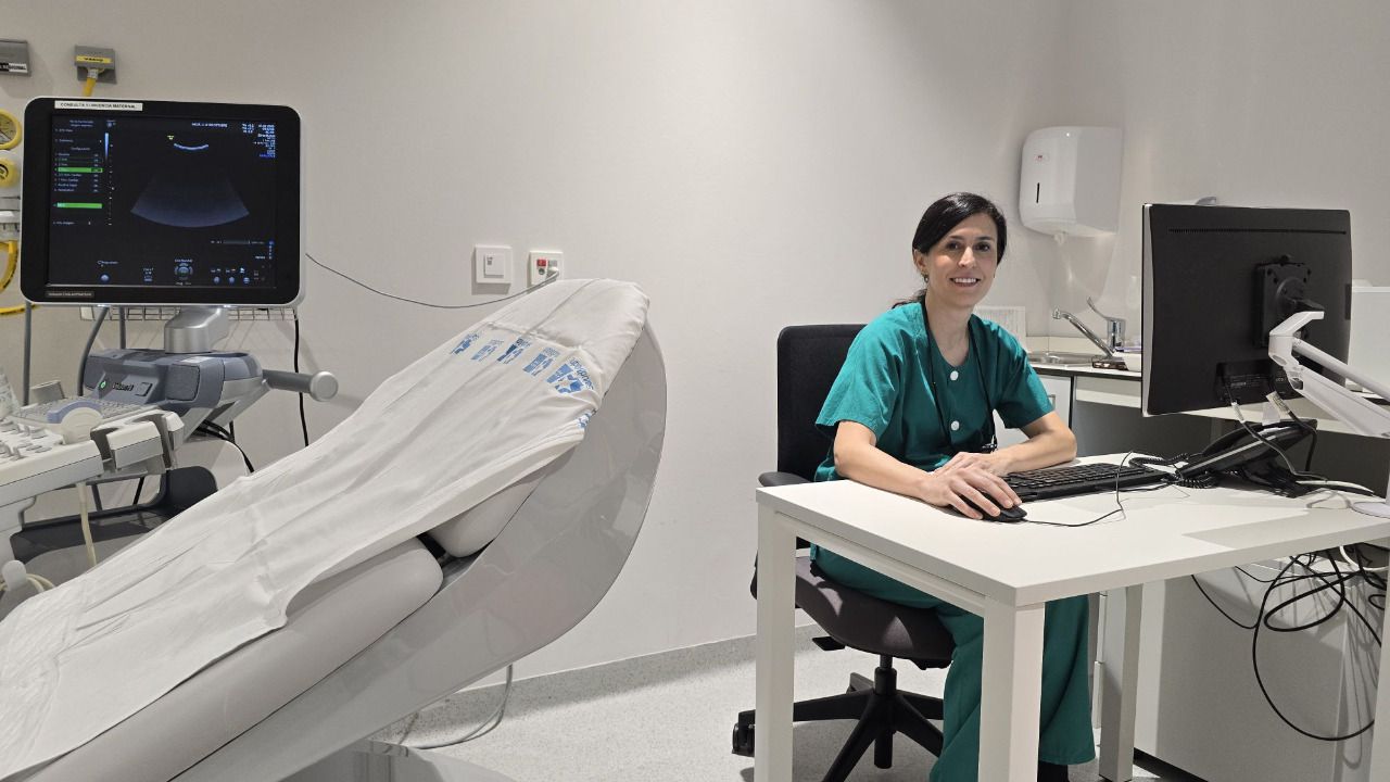 Carmen Gutiérrez en la consulta del Hospital 12 de Octubre