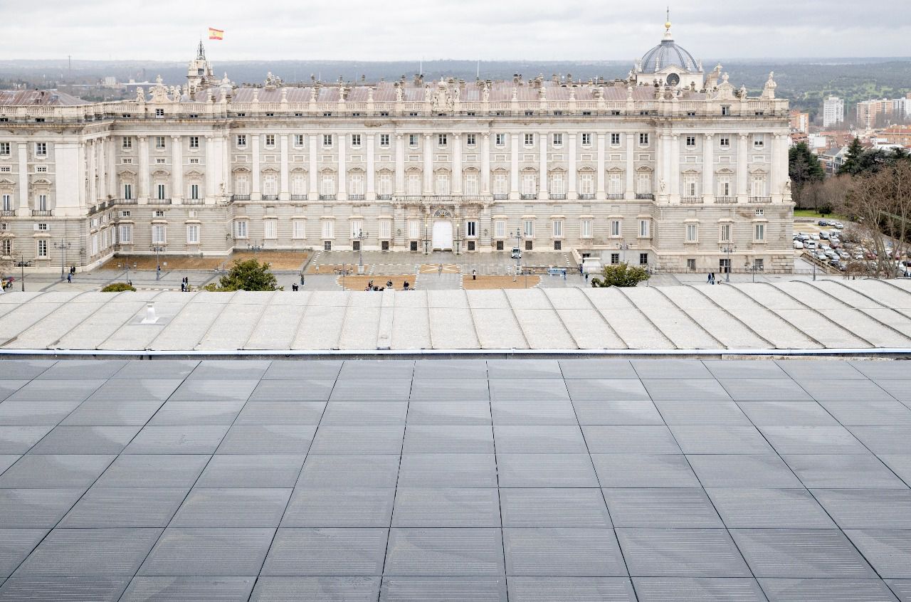 Vistas del Palacio Real desde la cubierta del teatro (Foto: Antonio Castro)