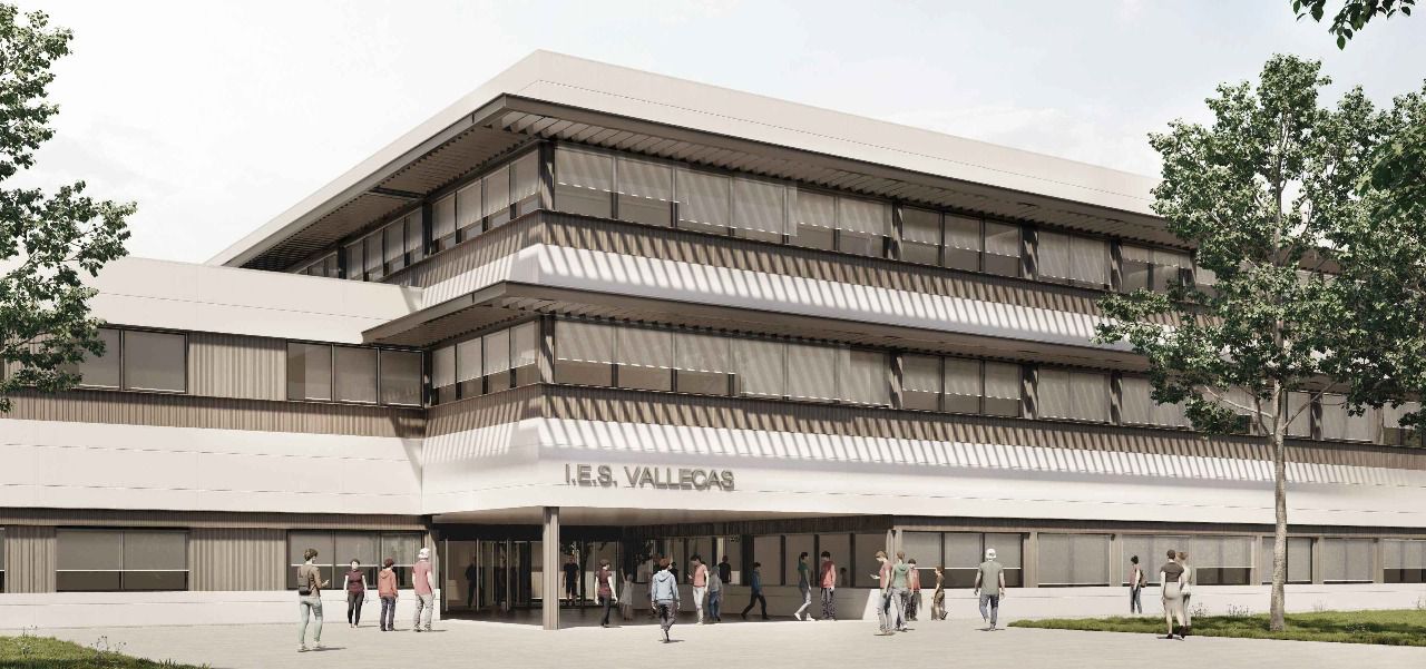 Así será el nuevo IES Vallecas (Foto: Comunidad de Madrid)