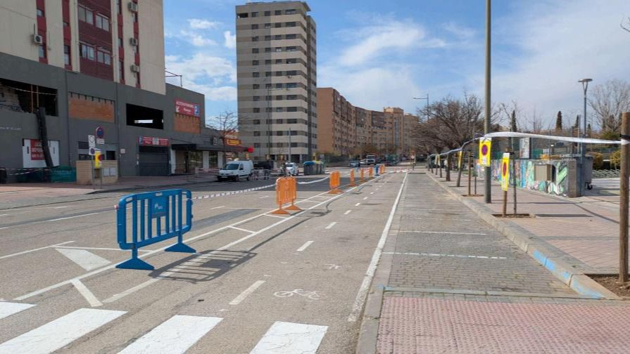 Nuevo carril bici en Parla Este (Foto: Más Madrid)