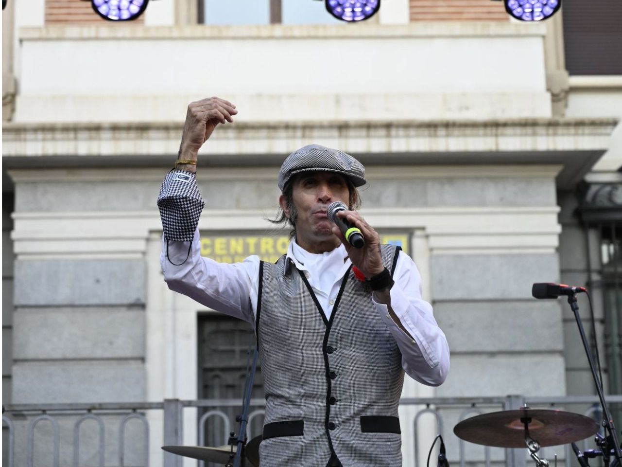 Mario Vaquerizo, durante el pregón de La Paloma.