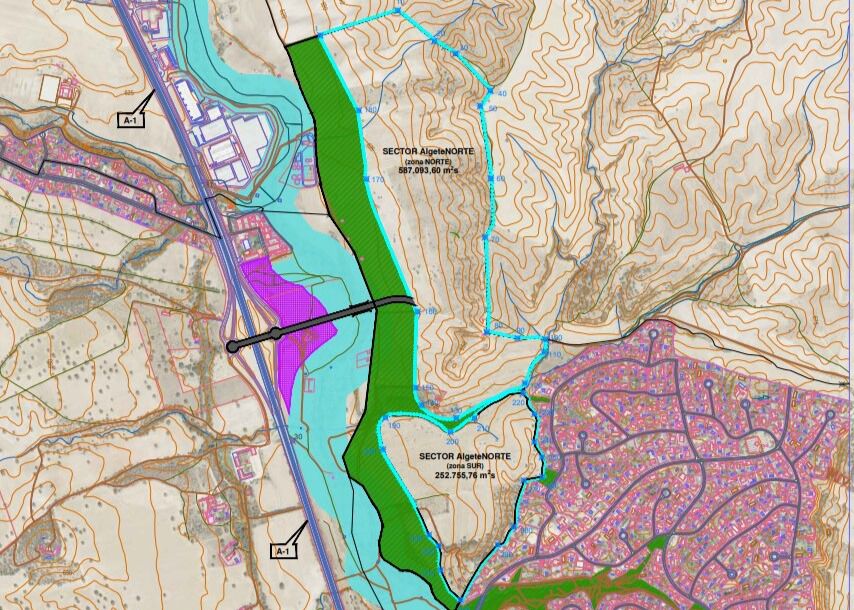 Plano del proyecto urbanístico Algete Norte (Ayuntamiento de Algete)