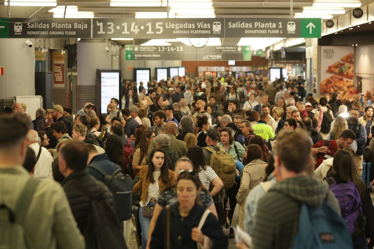La estación de Atocha, un día después del apagón (Foto: José Ant. Velasco - Road Experience)