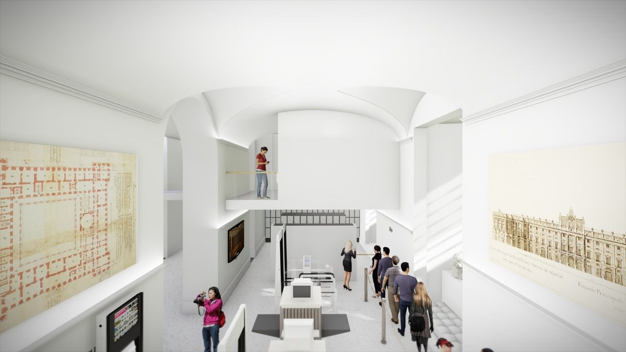 Recreación de cómo quedará el Centro de Recepción de Visitantes del Palacio Real tras las obras (Foto: Patrimonio Nacional)