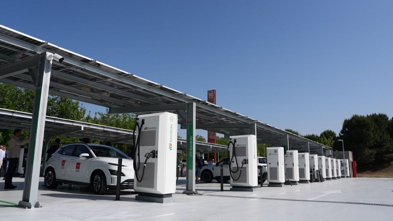 Electrolinera de Leganés.