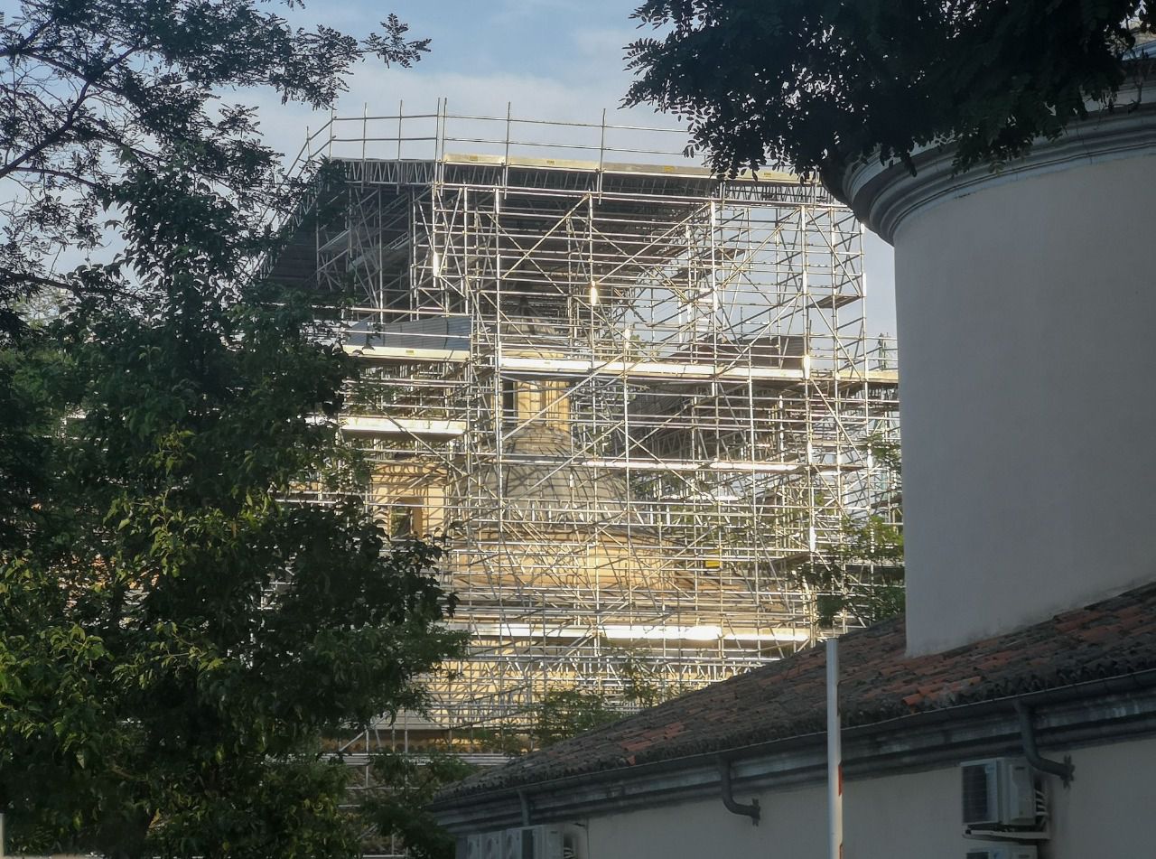 Andamiaje en San Antonio de la Florida