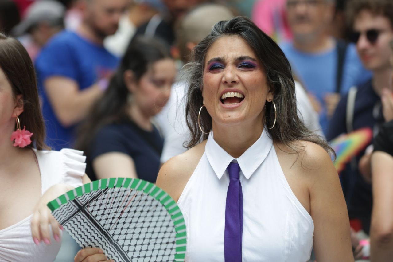 Manuela Bergerot, en la manifestación del Orgullo (Foto: José Ant. Velasco (Road Experience)) 