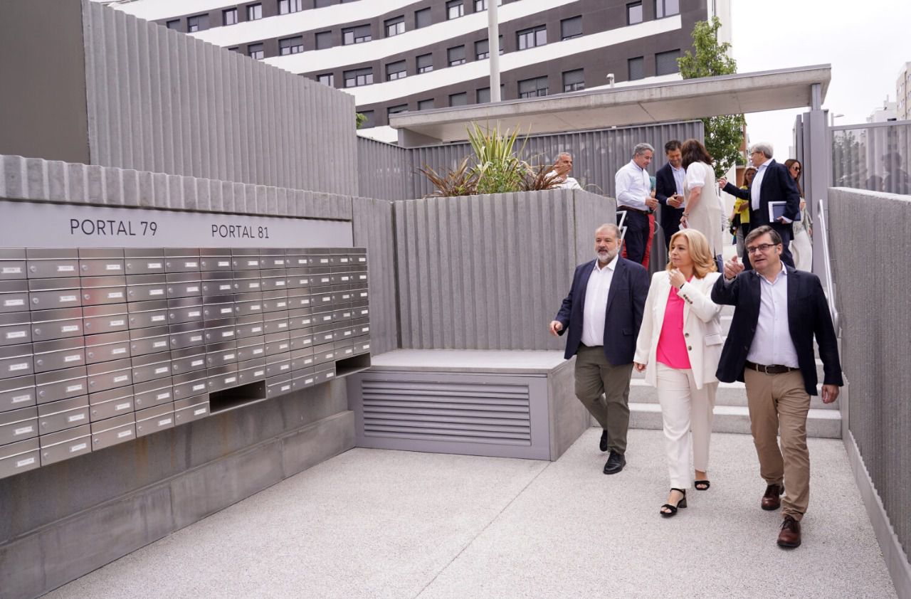 Visita a la nueva promoción (Foto: Ayuntamiento de Madrid)