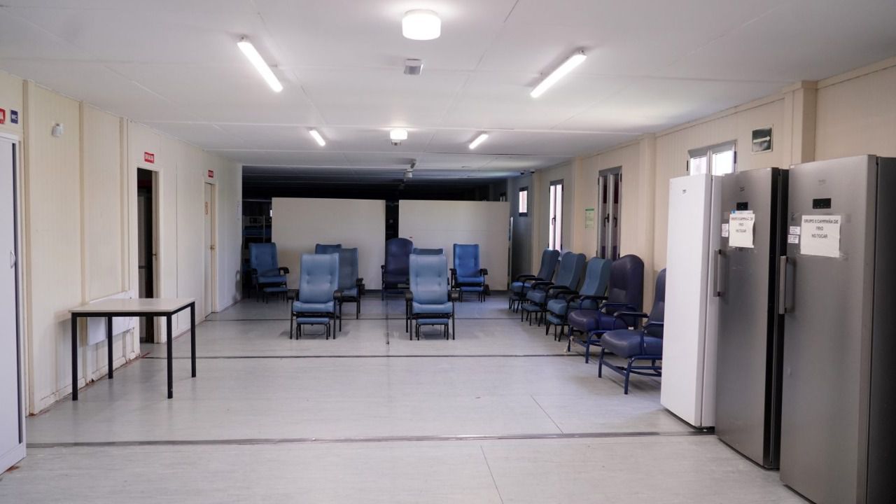 Instalaciones del refugio climático.