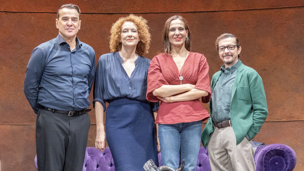 Luis Merlo, Natalia Millán, Clara Sanchis y Juan Antonio Lumbreras (Foto. Antonio Castro)