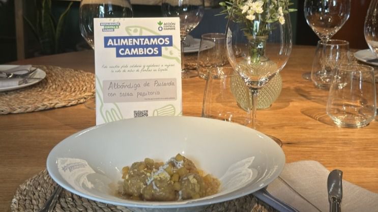 Plato solidario de Iván Morales y Álvaro Castellanos para Restaurantes contra el Hambre
