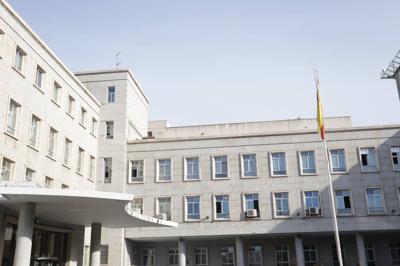 Patio interior del edificio del Estado Mayor de la Defensa