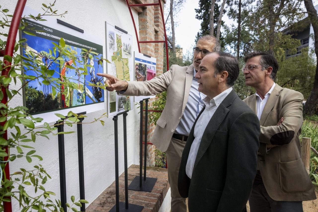 Carabante y Páramo en la Quinta de los Molinos (Foto: Ayuntamiento de Madrid)